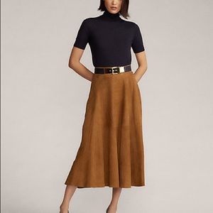Ralph Lauren Silk Blend Turtleneck Top